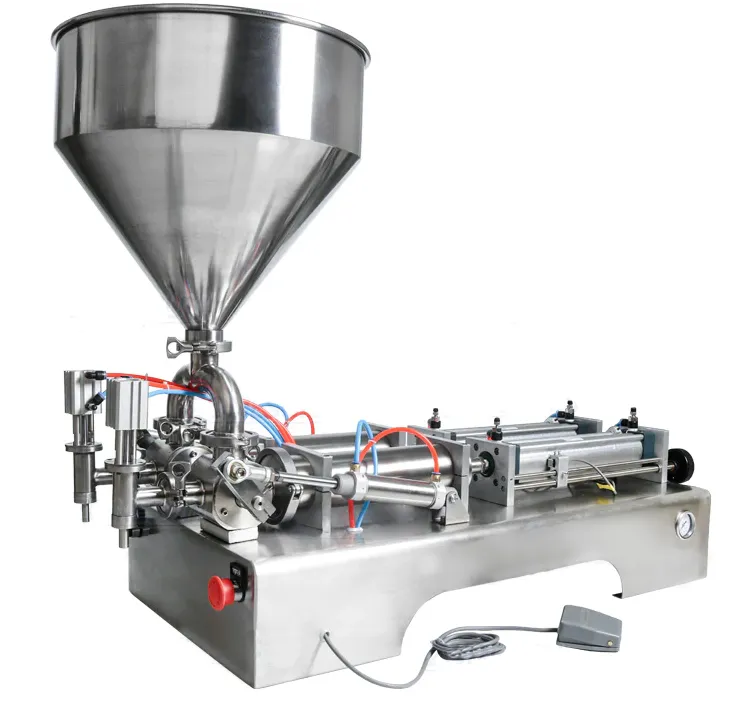 Pneumatic semi automatic paste filling machine